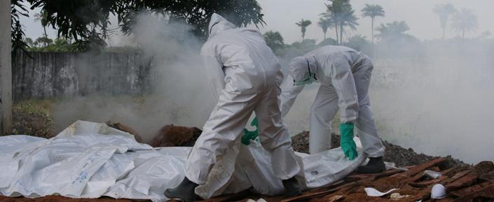 ELWA3 Ebola management centre in Monrovia, Liberia