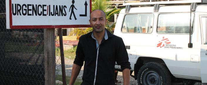 Haiti Leogane 140744 Ahmed Fadel, Einsatzleiter für Ärzte ohne Grenzen.