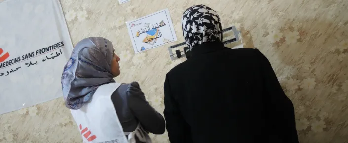 Behandlung einer Diabetes-Patientin im Libanon