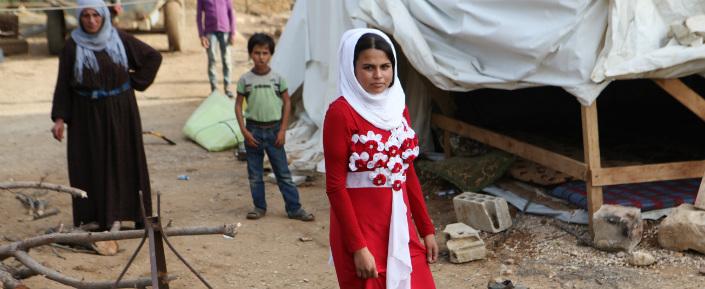 Die 19-jährige Amina musste mit ihrer Familie aus dem syrischen Raqqa in den Libanon flüchten