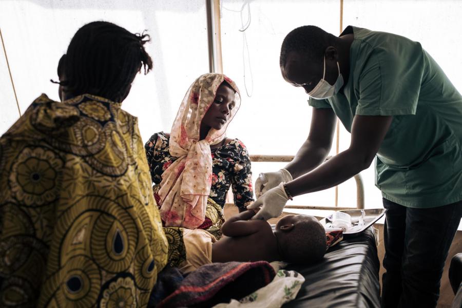 Medical activities in Rhoe camp, DR Congo