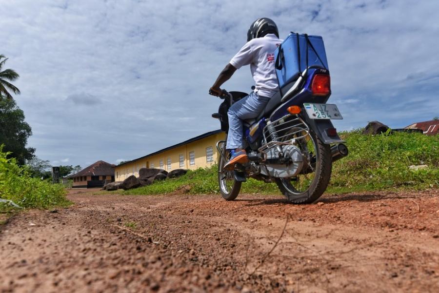 Motorbikes to collect sputum samples