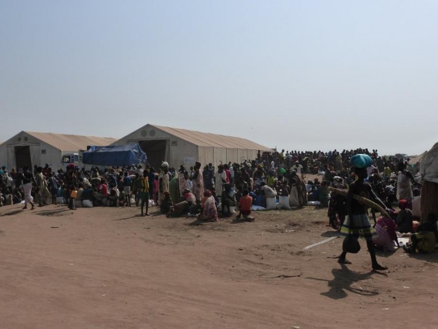 Vacci in Leitchuor refugee camp