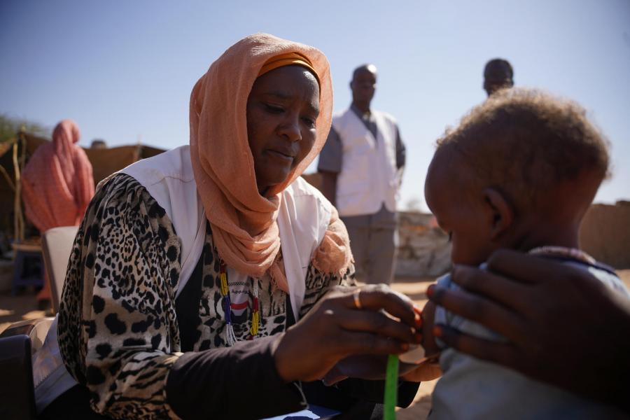 Malnutrition in Zamzam camp, North Darfur