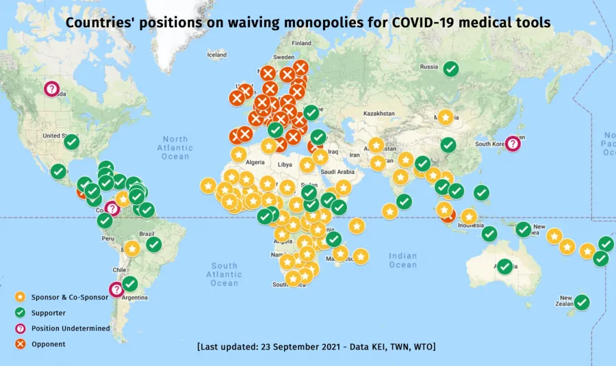 Map 23 September 2021
