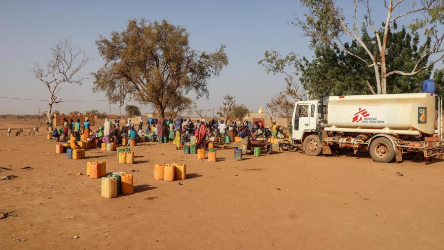 Water distribution sites in Djibo