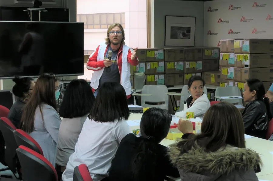 MSF has started an intervention for the outbreak of COVID in Hongkong