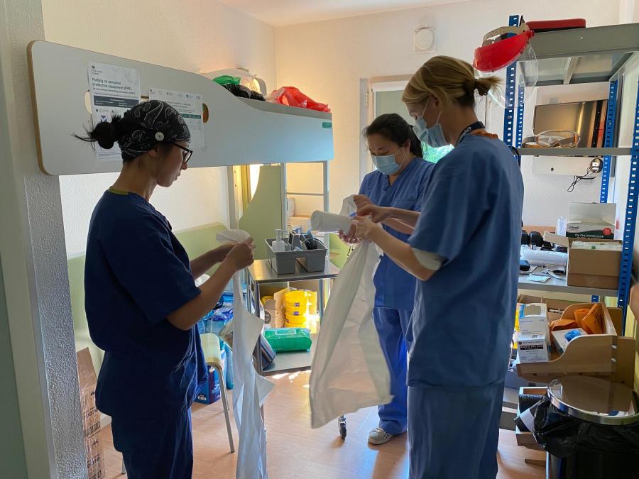 MSF medics at the London COVID Care Centre