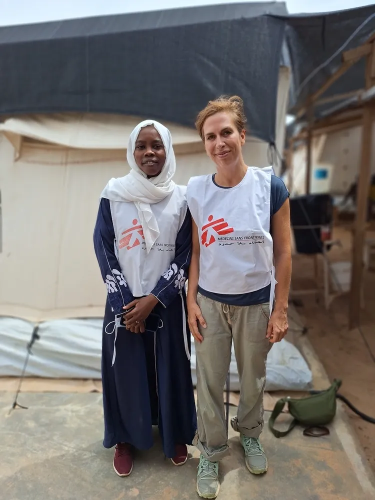 Laura Leyser at field visit in Sudan and Chad September 2024