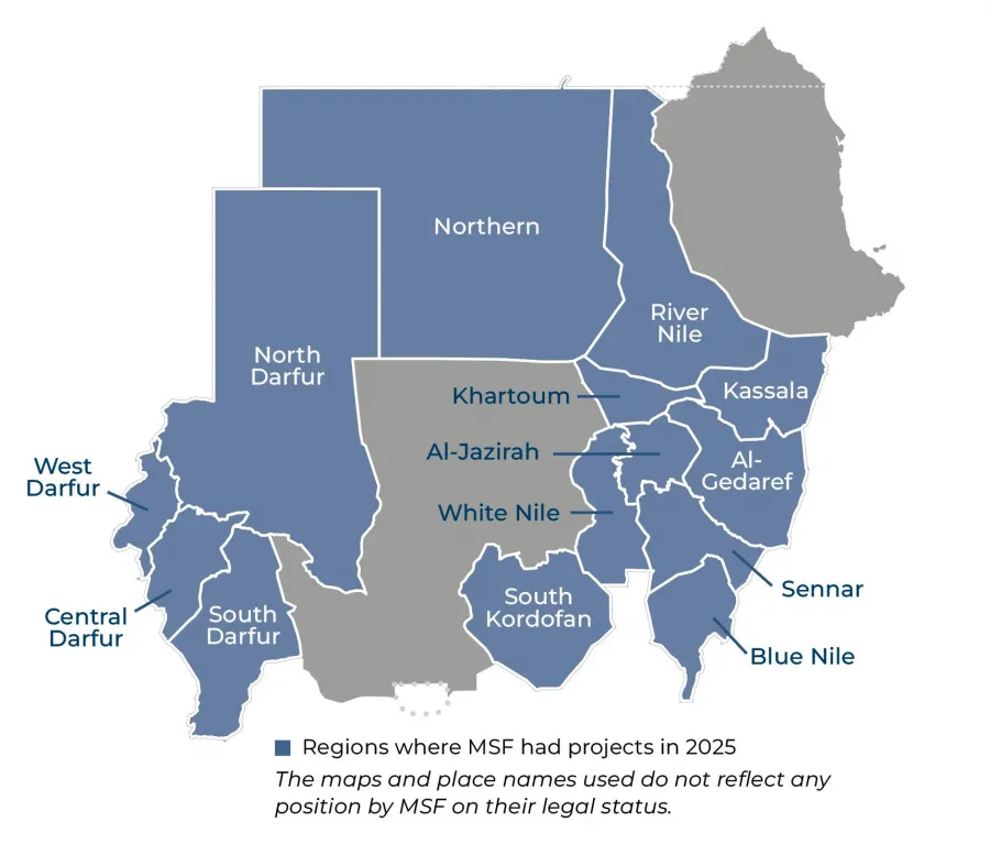 Sudan IAR 2025 map