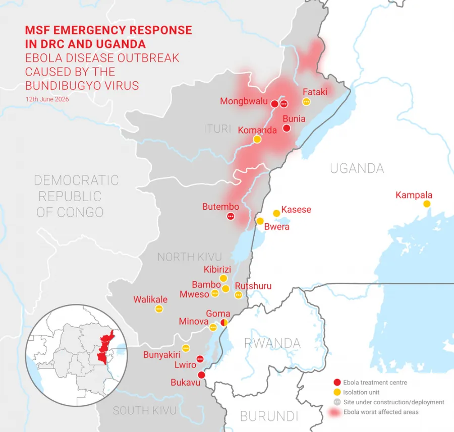RDC and Uganda MSF Ebola response