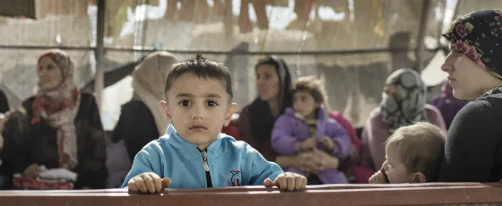 PatientInnen in der Klinik von Ärzte ohne Grenzen im Flüchtlingslager Domiz im Nordosten des Irak.