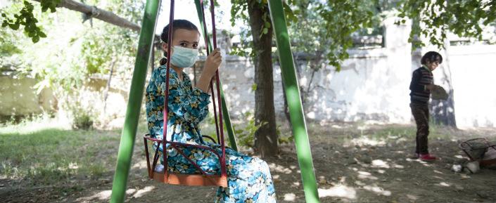 MSF TB MSB1752 Wendy Marijnissen Eine Patientin im Tuberkulose-Kinderkrankenhaus