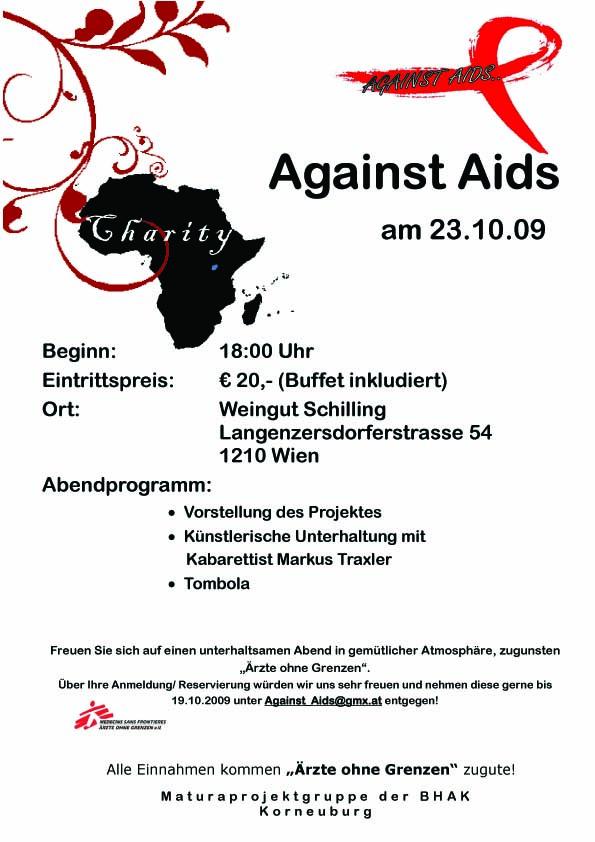 Flyer Charity-Abend am 23.10.09