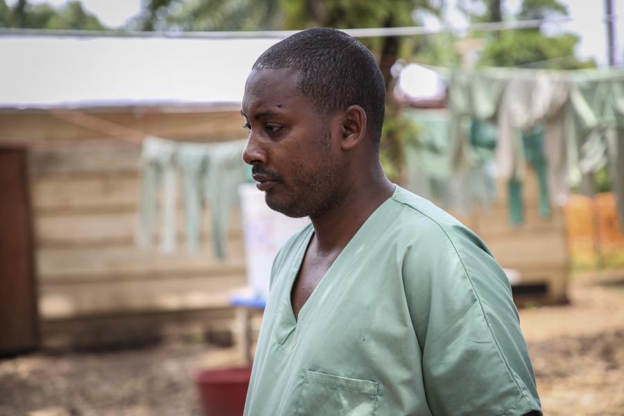 Alpha Diallo, Wasser- und Sanitärspezialist bei Ärzte ohne Grenzen