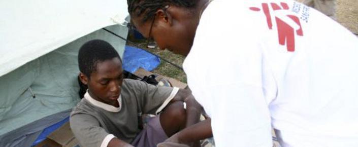 Cholera-Behandlungszentrum in Bindura