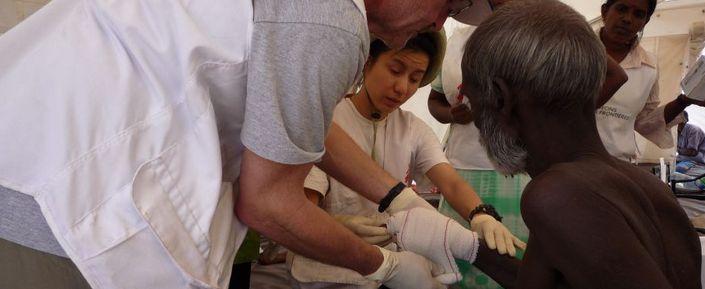 Temporäres Krankenhaus von Ärzte ohne Grenzen in der Nähe von Manic Farm Temporäres Krankenhaus von Ärzte ohne Grenzen in der Nähe von Manic Farm