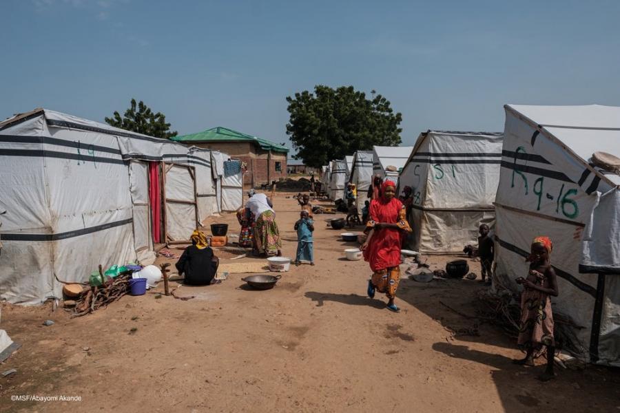 Anka Vertriebenen Lager in Nigeria 