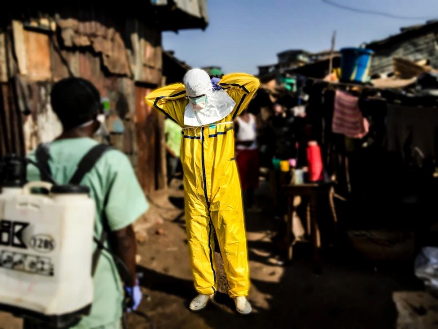Watsan Team disinfects Freetown Houses Watsan Team disinfects Freetown Houses