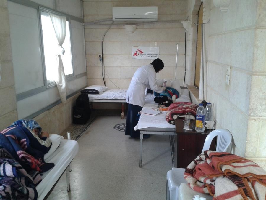 In Idlib area, MSF in an hospital for burn patients