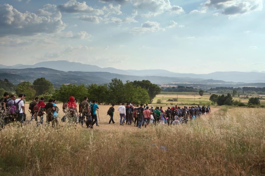 Idomeni migration route, Greece Idomeni migration route, Greece