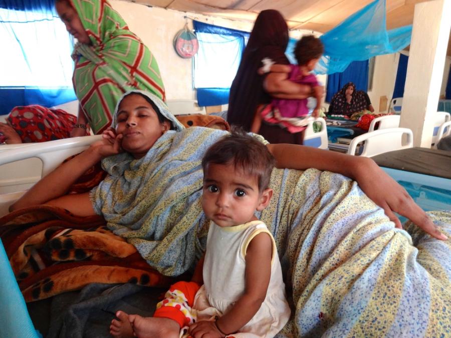 Refugees at Mbera camp in Mauritania’s desert