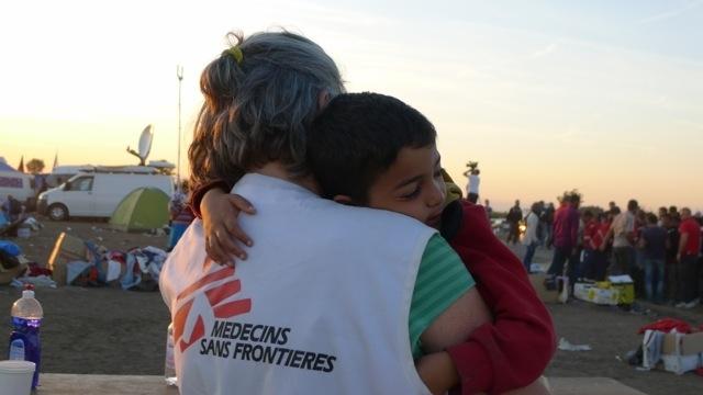 Refugees in Roske, Hungary-Serbia border (web quality)