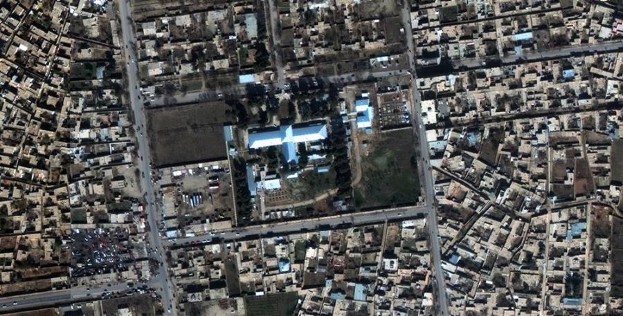 Aereal image from the Kunduz Hospital Aereal image from the Kunduz Hospital