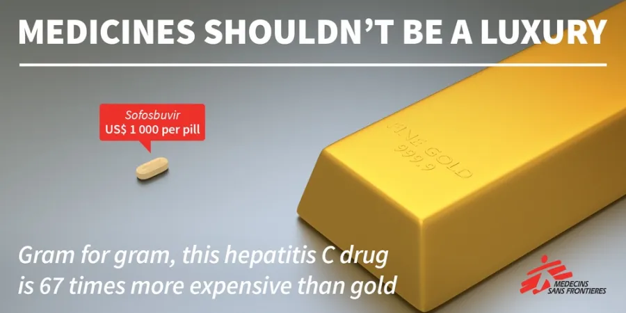 Hepatitis C infographic: gold