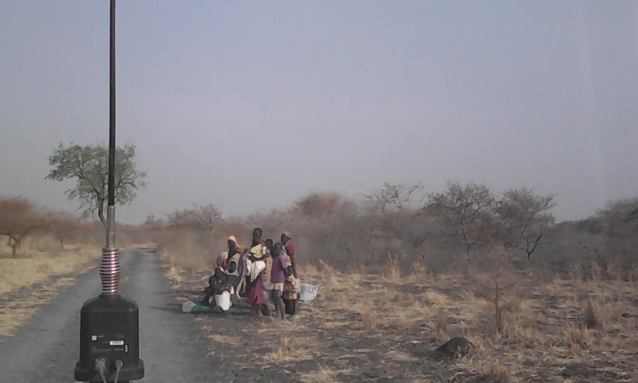 A families slowly makes its way to Kodok