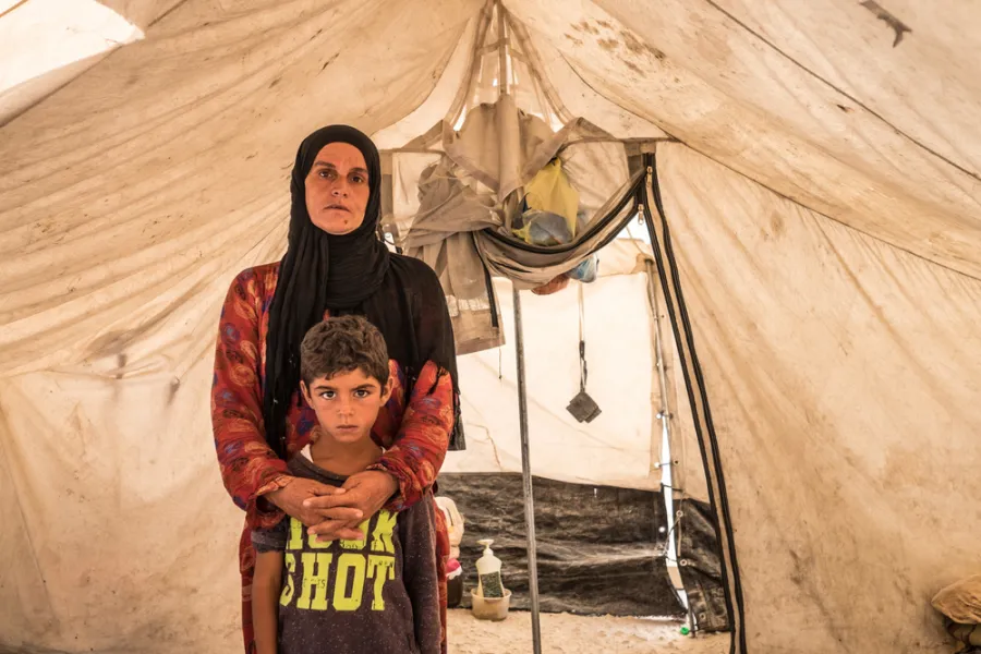 Medical care in Ain Issa camp