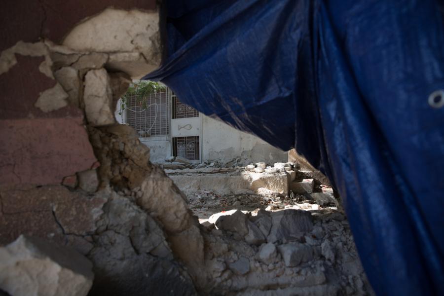 Tripoli damaged building