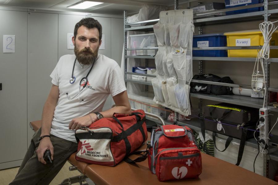 MSF team on board Ocean Viking