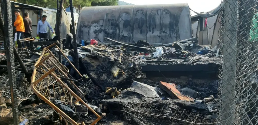 Fire in Samos - 14th Oct 2019