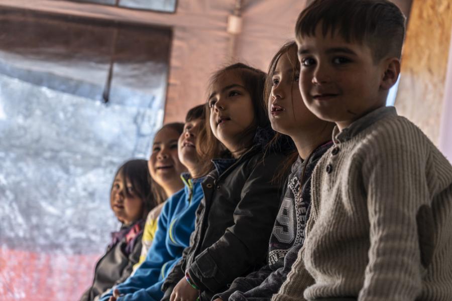 Kinder in der Kinderklinik in Moria