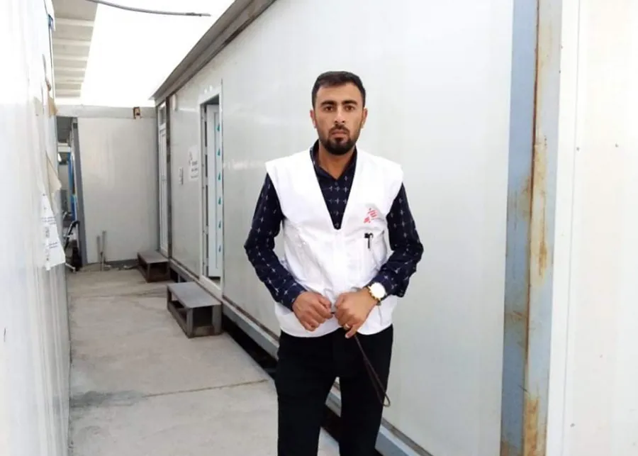 Gesundheitsberater Hameed Hilal in Laylan-Lager 