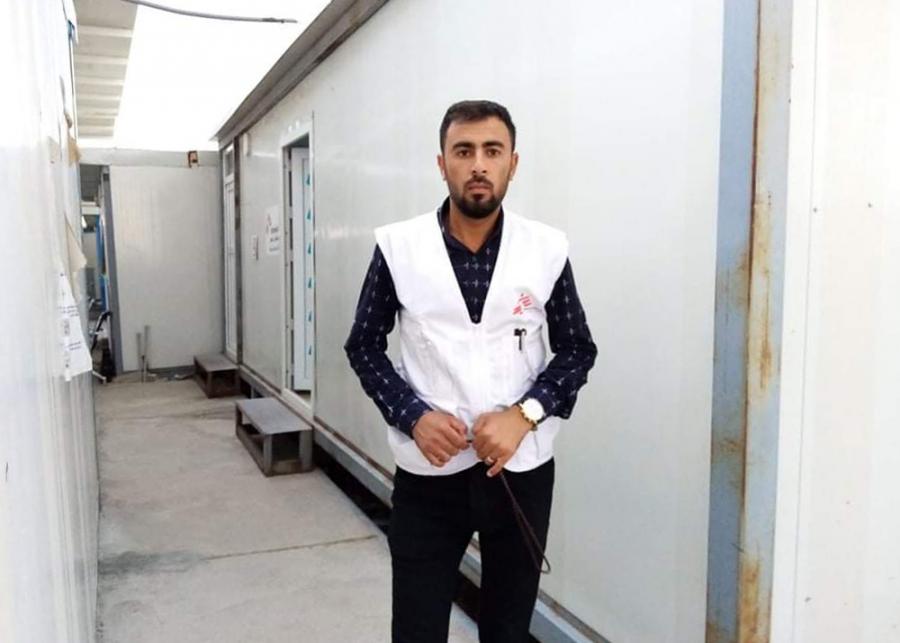 Gesundheitsberater Hameed Hilal in Laylan-Lager 