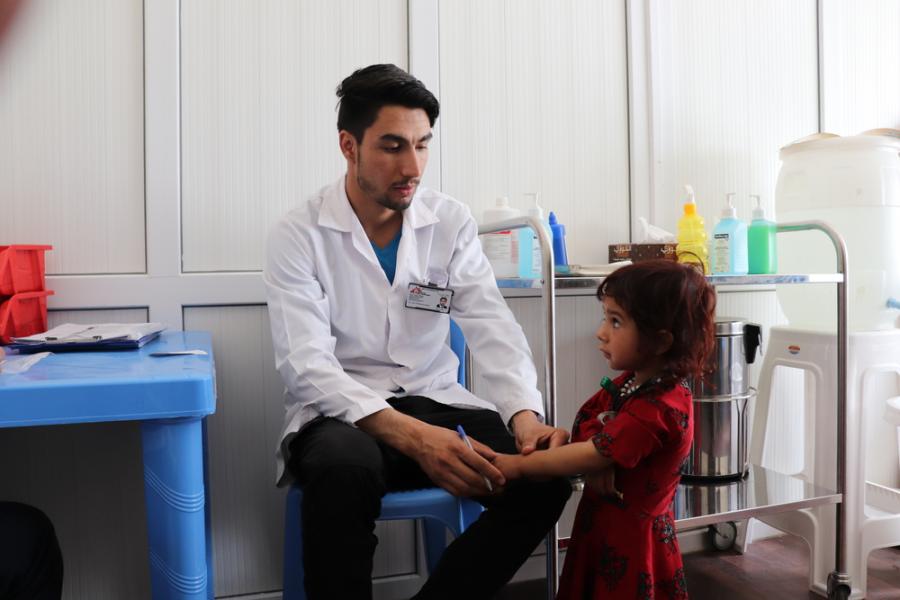 Displaced families in Herat