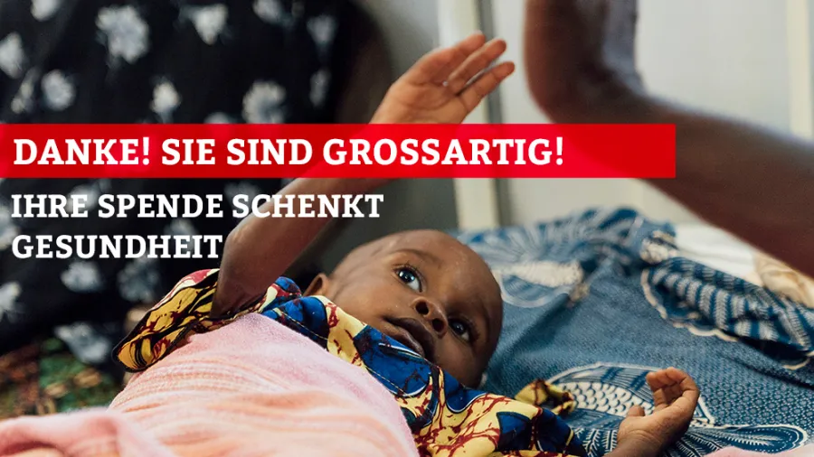 Danke - Sie sind großartig! Ihre Spende schenkt Gesundheit.