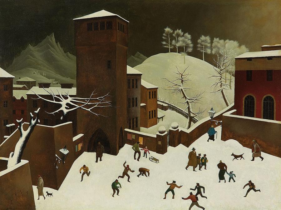 Winterlandschaft von Franz Sedlacek 