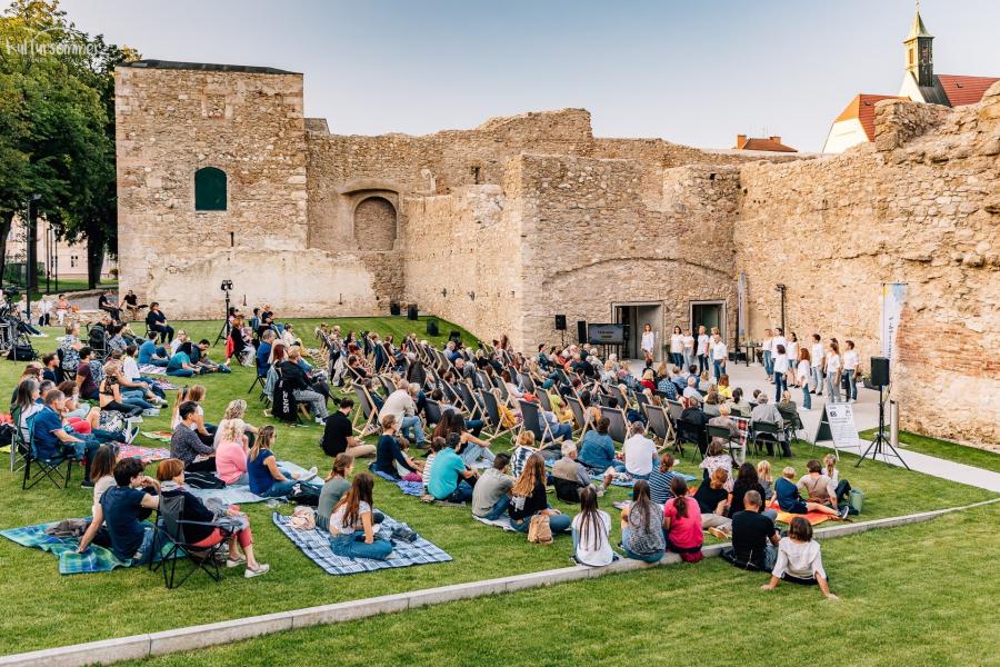 Publikum beim Open Air Musicalkonzert