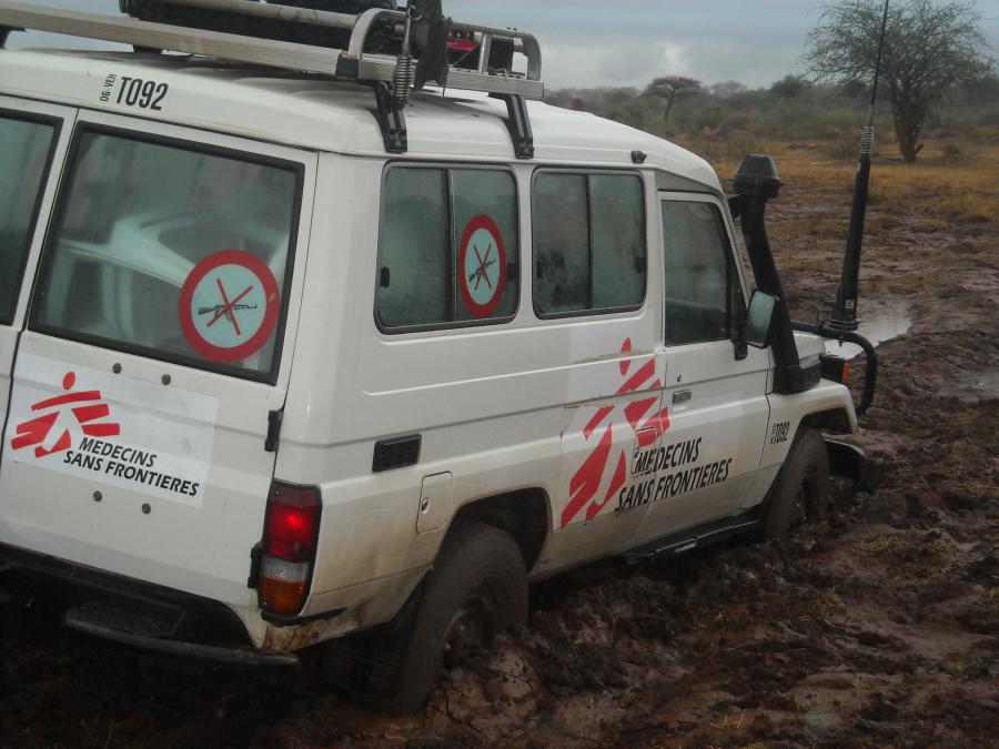 MSF Jeep in Kenia