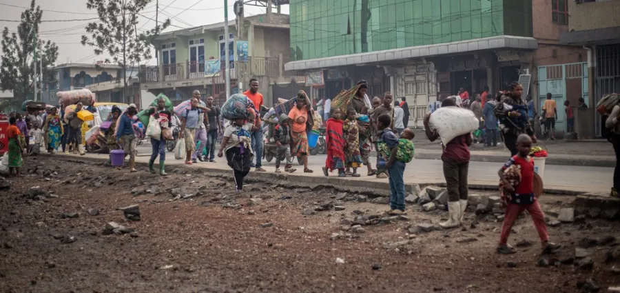 Die Menschen in Nord- und Süd-Kivu flüchten vor der Gewalt.