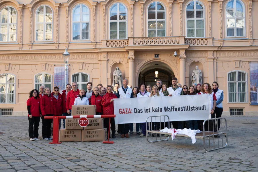 Aktion "Gaza: Das ist kein Waffenstillstand!"