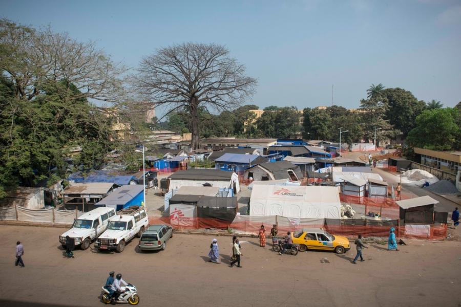 Das Ebola-Behandlungszentrum von Ärzte ohne Grenzen in Donka