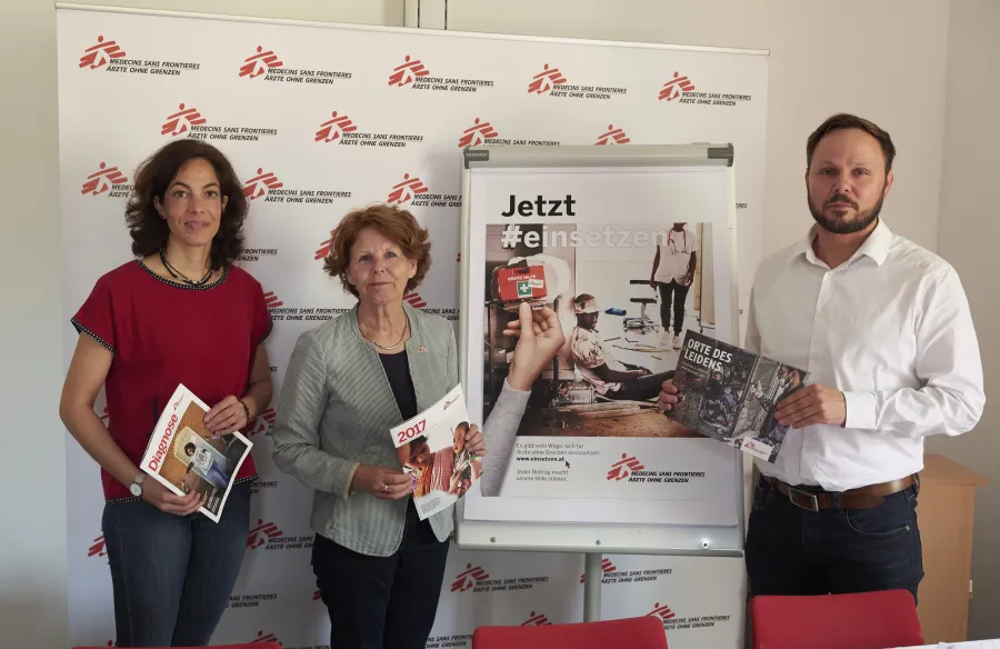 Jahresbilanz 2017: Das team von Ärzte ohne Grenzen Österreich präsentiert den Jahresbericht