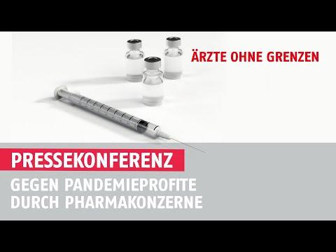 Video Gegen Pandemieprofit durch Pharmakonzerne  - Online-Pressekonferenz von Ärzte ohne Grenzen AT