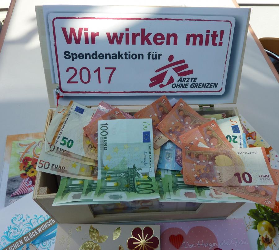 Spendenbox Geburtstagssammlung