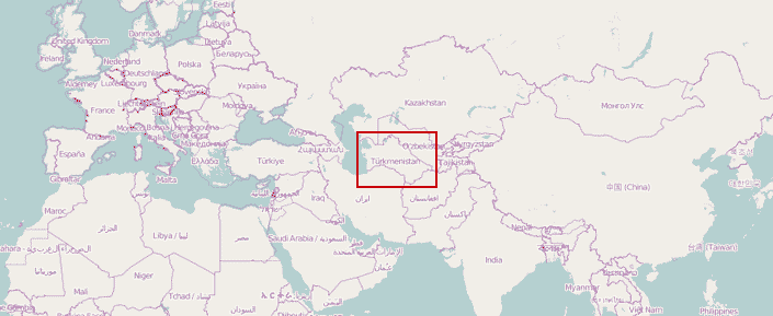 Turkmenistan (Open Street Maps)