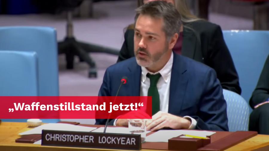 Christopher Lockyear vor dem UN-Sicherheitsrat